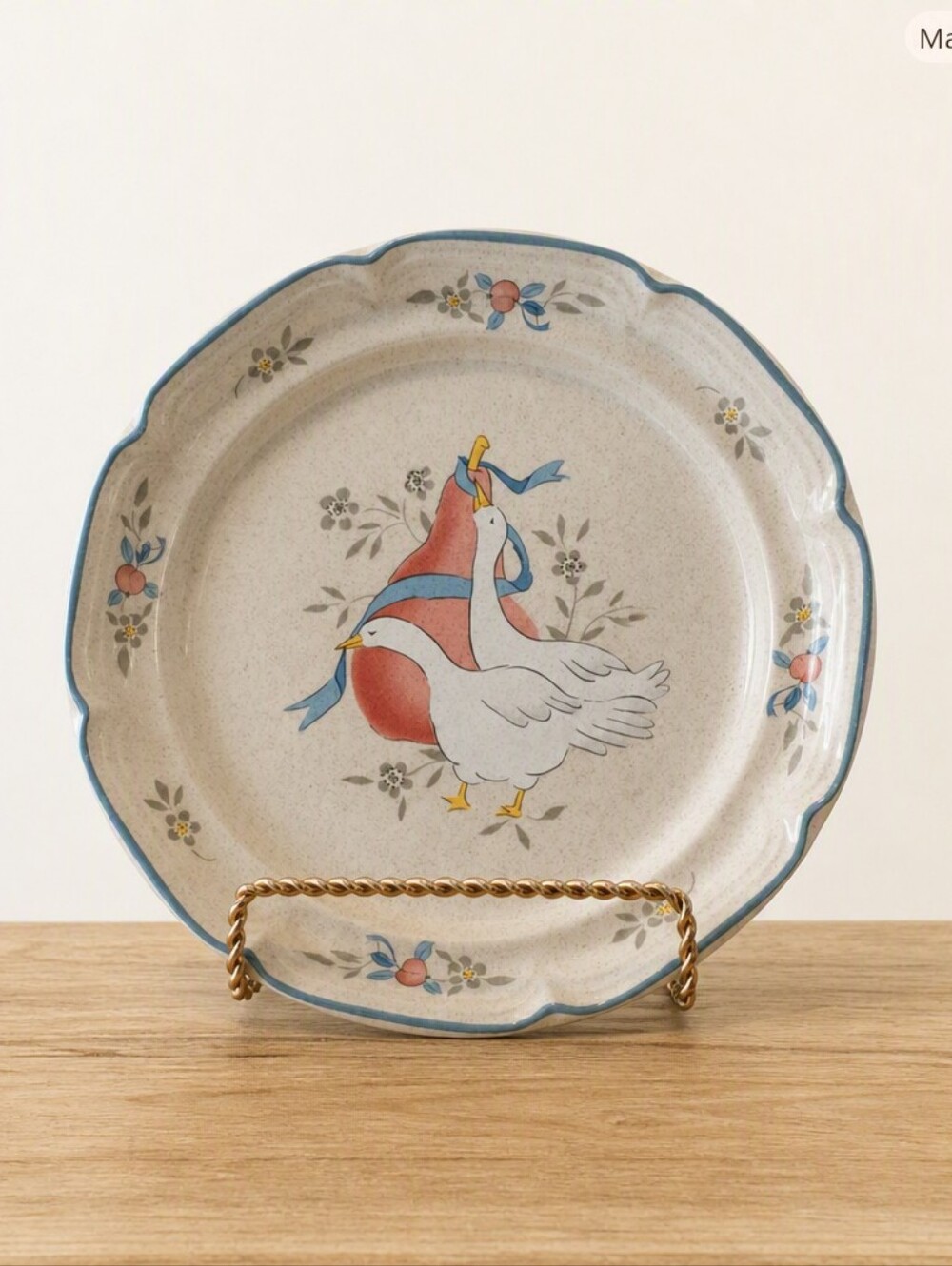 International Tableworks “Marmalade” Stoneware Bread Plate – Made in Japan